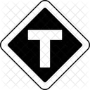 T Intersection Tintersection T Junctionsigns Icon