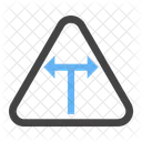 Intersection T Sign Icon