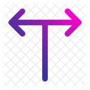 T Junction Junction Traffic Sign Icon