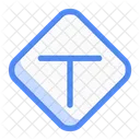 T Junction Arrow Direction Icon