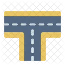T Junction Intersection Crossroad Icon