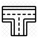 T Junction Intersection Crossroad Icon