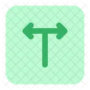 T junction arrow  Icon