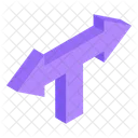 T Junction Directions  Icon