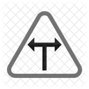 Kreuzung T Zeichen Symbol