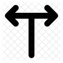 T-Kreuzung Pfeil  Symbol