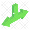 T-Kreuzung Pfeile  Symbol