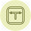 T Kreuzungszeichen Pentaglow Icon