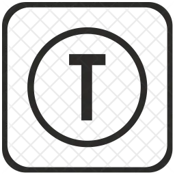 T Letter  Icon