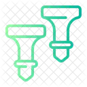 Abschlag Golfausrustung Spielen Symbol