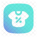 Tshirt Discount Black Friday Icon