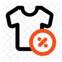 T Shirt Clothes Discount Icon