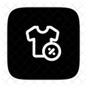 T Shirt Clothes Discount Icon