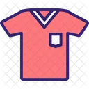 T-Shirt mit V-Ausschnitt  Symbol
