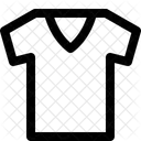 V Ausschnitt T Shirt Stoff Symbol