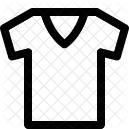 T-Shirt mit V-Ausschnitt  Symbol