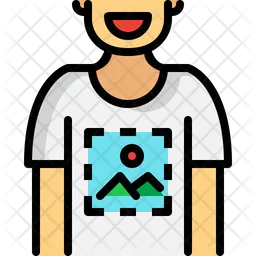 T Shirt Print  Icon