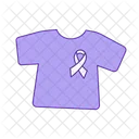 T Shirt Ribbon Cancer Icon