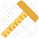 T Square Carpenter Tool Ruler Icon