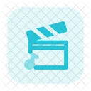 T V And Movies Music Clapperboard Board Icon