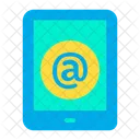 Tablet Online Message Mail Icon