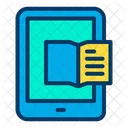 Online Book E Book E Book Learning Icon