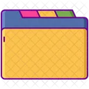 Tabbed File Folder  Icon