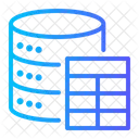 Tabela De Banco De Dados Sql Gerenciamento De Banco De Dados Ícone