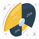 Grafico De Descontos Analise De Dados Infografico Ícone