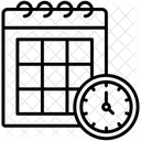 Horario Cronograma Programacao De Eventos Ícone