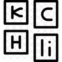 Tabela Periodica Quimica Quimicos Ícone