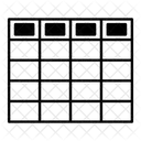 Tabelle Daten Tabellarische Daten Symbol