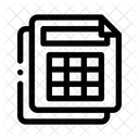 Tabellenkalkulation Daten Diagramm Symbol