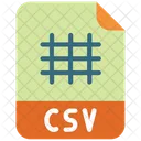 CSV Tabellenkalkulationsdatei Symbol