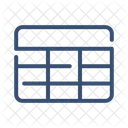 Tabla Celdas Hoja De Calculo Icon