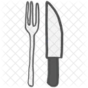 Mesa Cuchillo Tenedor Icono