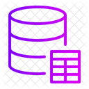 Tabla de base de datos  Icono