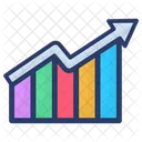 Grafico De Crecimiento Grafico De Aumento Crecimiento De Ventas Icono