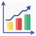 Grafico De Crecimiento Grafico De Aumento Crecimiento De Ventas Icono