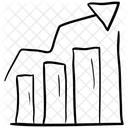 Analisis De Datos Grafico De Crecimiento Grafico De Barras Icono