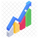 Grafico De Crecimiento Analisis Empresarial Estadisticas Empresariales Icono