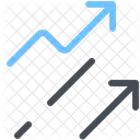 Grafico De Crecimiento Crecimiento Empresarial Estadisticas Icono