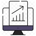 Grafico De Crecimiento Informe De Crecimiento Informe Comercial Icono