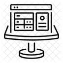 Tabla De Datos Conjunto De Datos Sitio Web Icono