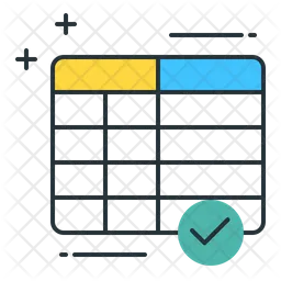 Tabla de datos  Icono