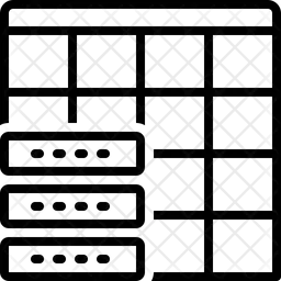 Tabla de datos  Icono