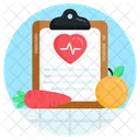 Cuadro De Salud Cuadro De Dieta Prescripcion Icono