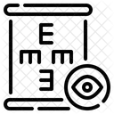 Cuadro De Examen Ocular Optometrista Oftalmologia Icono