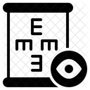 Cuadro De Examen Ocular Optometrista Oftalmologia Icono