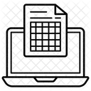 Tabla De Frecuencia Tabla De Datos Tabla Estadistica Icon